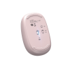 mouse inalámbrico 2.4g 800/1200/1600/2400 dpi | función de 3 botones | alcance 10m | silencioso | ergonómico | anti caída y anti interferencias | batería alcalina aa incluida | color dusty pink.
