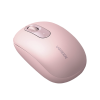 mouse inalámbrico 2.4g 800/1200/1600/2400 dpi | función de 3 botones | alcance 10m | silencioso | ergonómico | anti caída y anti interferencias | batería alcalina aa incluida | color dusty pink.