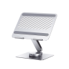 soporte giratorio de aluminio para laptop | giratorio 360° | función de bloqueo | soporta laptops de 10 a 17.3''| capacidad de carga 5kg | excelente estabilidad | diseño ergonómico | altura y angulo ajustable | plegable y port&amp