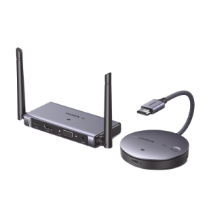transmisor y receptor inalámbrico hdmi | 50m | salida hdmi y vga (simultanea) | audio 3.5mm | efecto 3d | luz indicadora led | clic and go | señal estable | amplia compatibilidad | conecta con un clic.