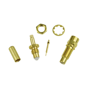 conector jack smc de anillo plegable para cable rg 316 y montaje en chasis.