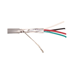 cable 4 x 16 awg / blindado / 305 metros / riser / ul / color gris / hecho en méxico