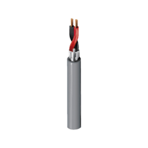 bobina de 305 mts 2 x 16 awg blindado color gris riser p/ audio