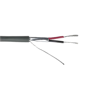 cable calibre 22 / 2 conductores / blindado / 305 metros / riser / ul / color gris / hecho en méxico