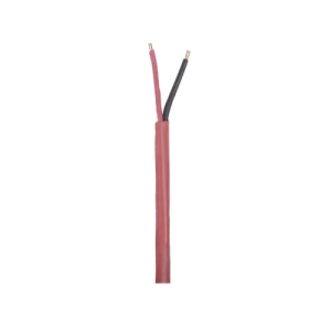 bobina de 305 metros de alambre 2 x 16 awg, tipo fplr, de color rojo, para aplicaciones en sistemas de detección de incendio y sistemas de evacuación.