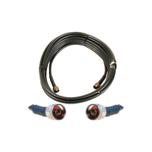 jumper coaxial de 50 ohm con cable wilson 400 | conector n macho en los extremos | 15.24 metros de longitud.