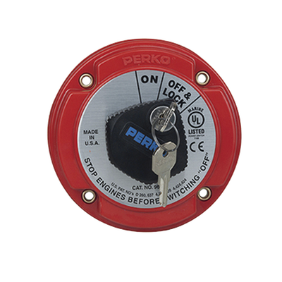 switch selector de batería on / off de servicio mediano, con bloqueo por llave para sistemas eléctricos marinos switch selector de batería on / off de servicio mediano, con bloqueo por llave para sistemas eléctricos marinos
