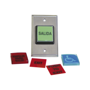 botón de salida / mÚltiples placas/ luz led /2 años garantia