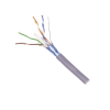 bobina de cable blindado f/utp de 4 pares, z max, cat6a, soporte de aplicaciones 10gbase t, cm, color gris, 305m