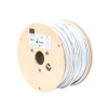 bobina de cable blindado f/utp de 4 pares, z max, cat6a, soporte de aplicaciones 10gbase t, cm, color blanco, 305m