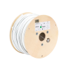 bobina de cable blindado f/utp de 4 pares, z max, cat6a, soporte de aplicaciones 10gbase t, cm, color blanco, 305m