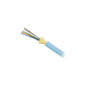 cable de fibra Óptica de 6 hilos, interior, tight buffer, no conductiva (dieléctrica), plenum, multimodo om3 50/125 optimizada, 1 metro
