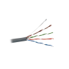 bobina de cable utp de 4 pares, cat5e, pvc (cm), color gris, 24 awg, 305m