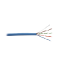 bobina de cable utp de 4 pares, cat5e, pvc (cmr, riser), color azul, 24 awg, 305m