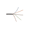 bobina de cable utp reelex, de 4 pares, desempeño cat6, ls0h (bajo humo, cero halógenos), color gris, 24 awg, 305m
