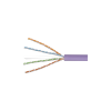 bobina de cable utp reelex, de 4 pares, alto desempeño cat6, ls0h (bajo humo, cero halógenos), color violeta, 23 awg, 305m