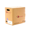 bobina de cable utp reelex, de 4 pares, alto desempeño cat6, ls0h (bajo humo, cero halógenos), color violeta, 23 awg, 305m