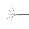 bobina de cable utp reelex, de 4 pares, desempeño cat6, pvc (cm), color gris, 24 awg, 305m