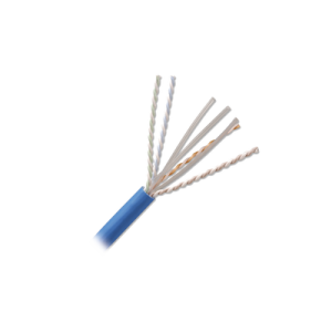 bobina de cable u/utp de 4 pares, z max, cat6a, soporte de aplicaciones 10gbase t, cmr (riser), color azul, 305m
