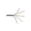 bobina de cable utp cat6, 23 awg de 4 pares, alto desempeño, pvc (cmr), 305m reelex® (color: gris)