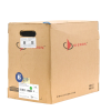 bobina de cable utp cat6, 23 awg de 4 pares, alto desempeño, pvc (cmr), 305m reelex® (color: azul)