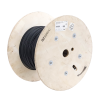 cable de fibra Óptica de 6 hilos, interior/exterior, tight buffer, no conductiva (dieléctrica), ls0h, multimodo om4 50/125 optimizada, 1 metro