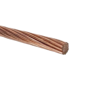cable eléctrico de cobre desnudo semiduro 7 hilos, cal. 4/0 awg, rollo 100 m.