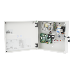controlador de acceso para 4 puertas / administrable 100 % en la nube / compatible con teclado wiegand de terceros / pin para visitas desde la app / capacidad de batería de respaldo / función de anti passback / 50,000 tarjetas