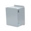gabinete de bisagra continua nema 12; ip66 de uso en intemperie, 305 x 254 x 203 mm, de acero, color gris