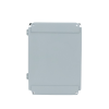 gabinete de bisagra continua nema 12; ip66 de uso en intemperie, 305 x 254 x 203 mm, de acero, color gris