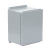 gabinete de bisagra continua nema 12; ip66 de uso en intemperie, 305 x 254 x 203 mm, de acero, color gris