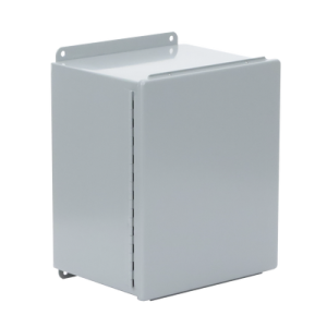 gabinete de bisagra continua nema 12; ip66 de uso en intemperie, 305 x 254 x 203 mm, de acero, color gris