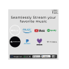 amplificador una zona, 2 canales, 50 w por canal, con chromecast, alexa cast, airplay, spotify connect: funciona con google assist
