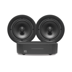 kit amplificador vssl a1x | 2 bocinas para plafón de 6in truaudio pp6