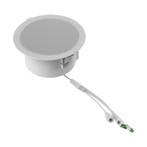 altavoz de techo para voceo y paging, 2 líneas sip, potencia de hasta 10w, alimentación vía poe