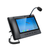 teléfono ip android 9.0 empresarial para voceo 20 líneas sip, pantalla táctil, wi fi y bluetooth, poe, voceo/ musica por multicast, puertos gigabit, soporta recepción de video.