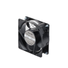 ventilador axial compacto, de 4 pulgadas, 49 cfm, 115 vca, de acero, color negro