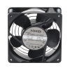 ventilador axial compacto, de 4 pulgadas, 49 cfm, 115 vca, de acero, color negro