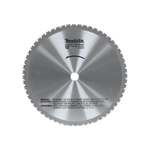 disco de 12" de 60 dientes con puntas de carburo para cortar metal
