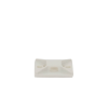 montaje sujetador para cable de 4 vías, con adhesivo, 25.4 x 25.4mm (1in x 1in), color blanco, uso en interior, 1 pieza