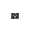 montaje sujetador para cable de 4 vías, con adhesivo acrilico, 25.4 x 25.4mm (1in x 1in), color negro, uso en exterior, 1 pieza