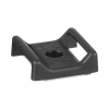 sujetador para cable, con adhesivo, 28.5 x 28.5 mm (1.12 in x 1.12 in), color negro, paquete de 100pz