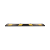 tope vehicular p / estacionamiento / 183cm / color negro amarillo / 8 franjas reflejantes.