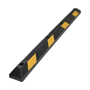 tope vehicular p / estacionamiento / 183cm / color negro amarillo / 8 franjas reflejantes.
