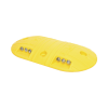 boya d / plastico duradero / amarilla / 4 orificios / leds reflejantes / 20 toneladas.