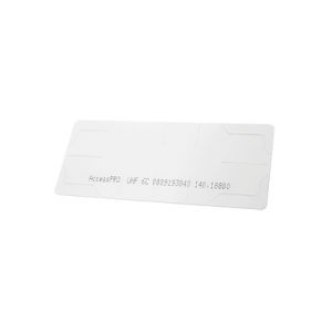 uhf tag adherible tipo etiqueta / epc gen 2 / se adhiere al cristal del vehículo / compatible con lectoras de largo alcance pro12rf