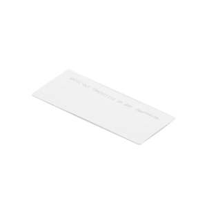 uhf tag adherible tipo etiqueta / epc gen 2 / se adhiere al cristal del vehículo / compatible con lectoras de largo alcance pro12rf y pro6rf