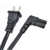 cable de alimentación eléctrica para 120 240 vca / 1 metro / 2 clavijas tipo americano / conector en forma tipo l