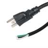 cable de alimentación eléctrica para 120 240 vca / 1. 8 metros / 3 fases / cables libres