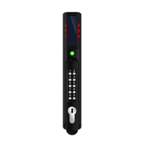 chapa de seguridad smartzone™, con lector de tarjetas de frecuencia dual (125 khz y 13.56 mhz), teclado de autenticación y sensor de humedad integrado